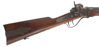 Model 1863 Sharps Military Rifle,
.50 caliber, 30" barrel,
walnut, three band, color case hardened steel, 
double set triggers, used, by Shiloh, Farmingdale, New York